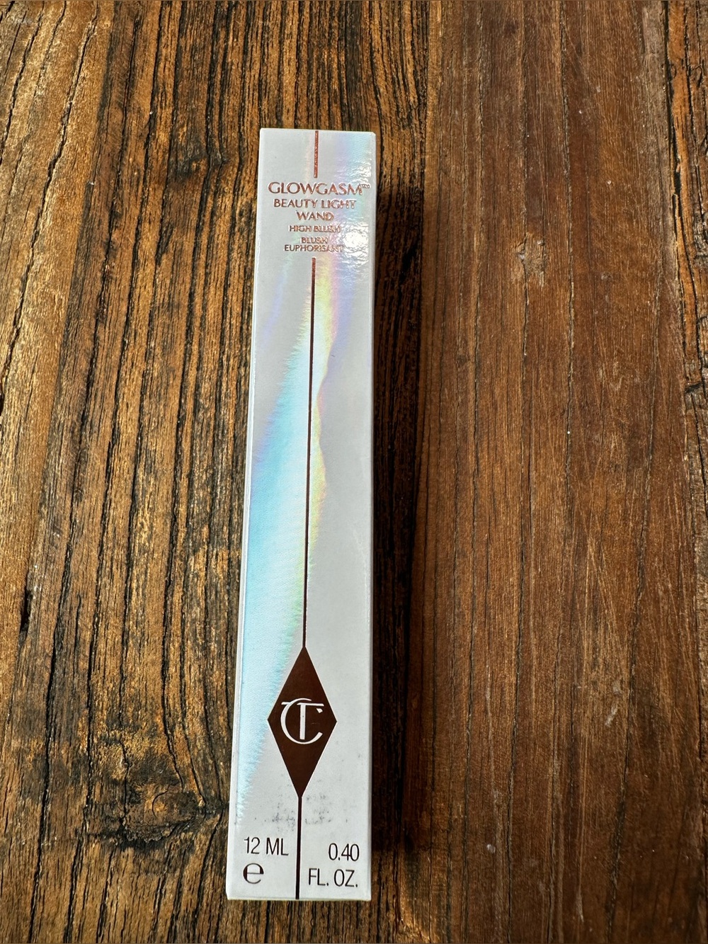 Charlotte tilbury highlighter peachgasm glowgasm wand high blush